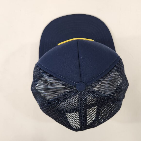 New York State Police Patch Trucker Hat Mesh Vtg 80s Blue Snapback Cap - Picture 5 of 10